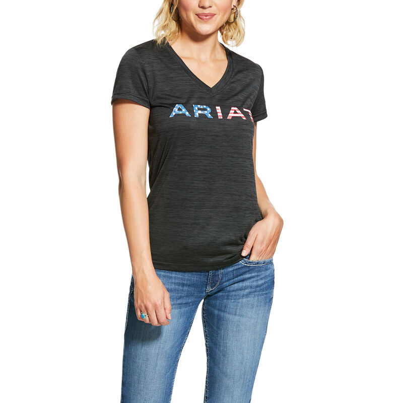 Ariat Laguna Logo - Top DiepGrijs Dames - 10381-580